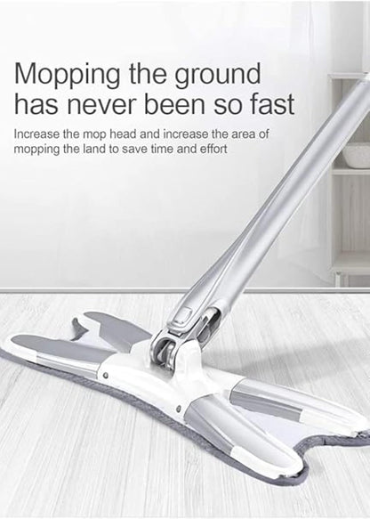 Self-Wringing X-Shape Flat Mop